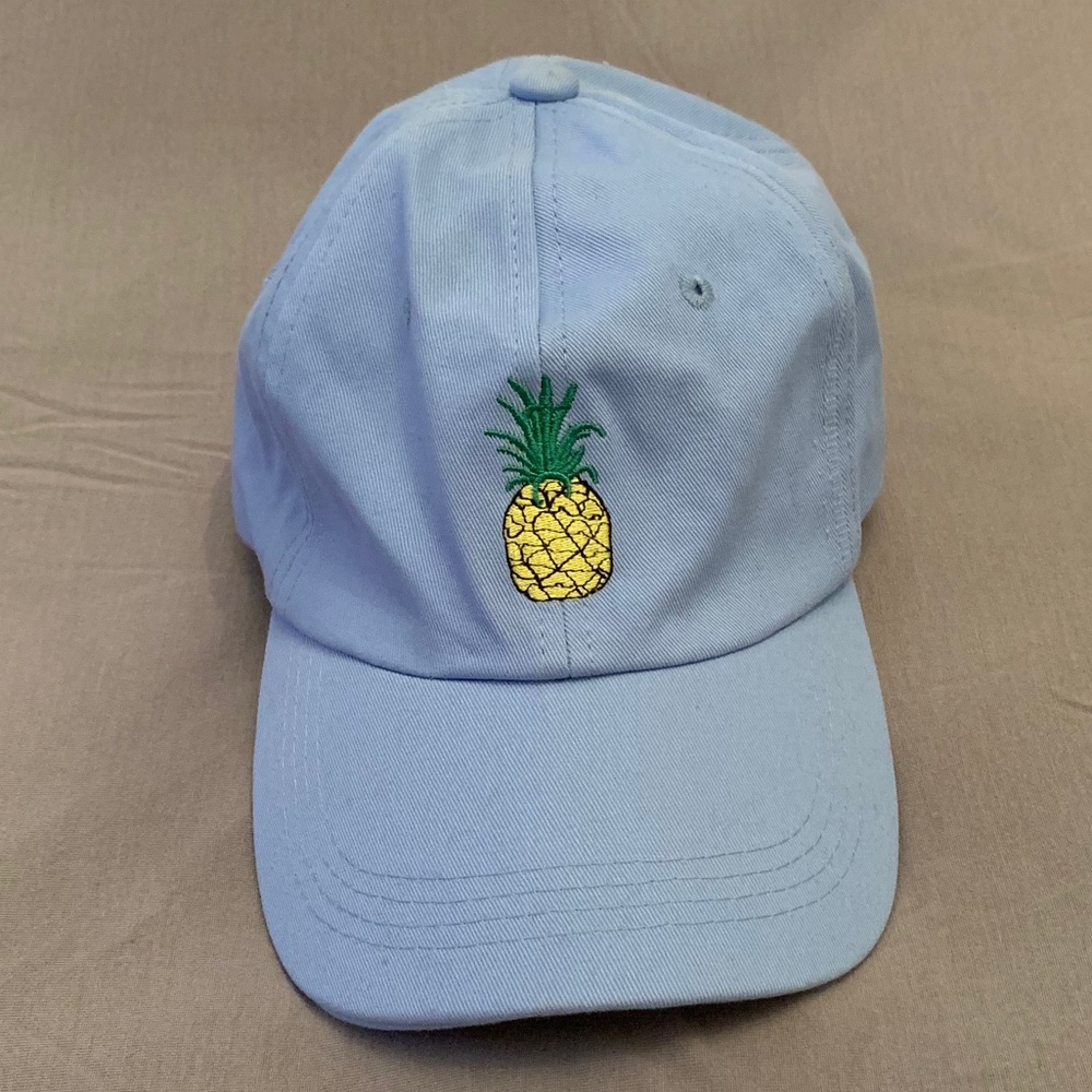Blue Baseball Cap With Pineapple